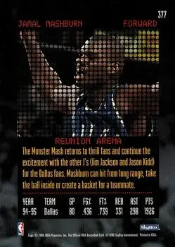 Back of Jamal Mashburn