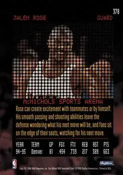 Back of Jalen Rose