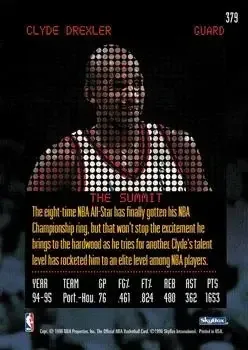 Back of Clyde Drexler