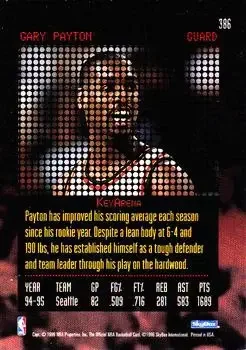 Back of Gary Payton