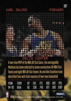 Back of Karl Malone