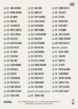 Back of Card #400