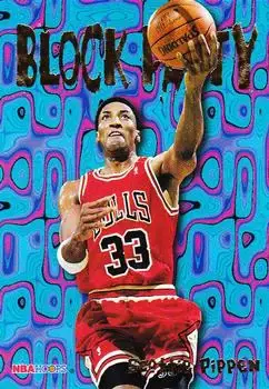 1995-96 Hoops #3 Block Party Scottie Pippen