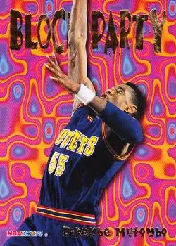 1995-96 Hoops #4 Block Party Dikembe Mutombo