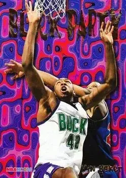 1995-96 Hoops #11 Block Party Vin Baker