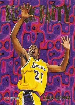 1995-96 Hoops #15 Block Party Eddie Jones
