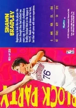 Back of Shawn Bradley