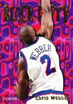 1995-96 Hoops #23 Block Party Chris Webber