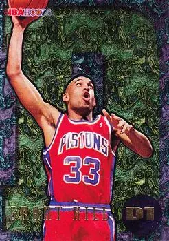 1995-96 Hoops #D1 Grant Hill Dunks Grant Hill
