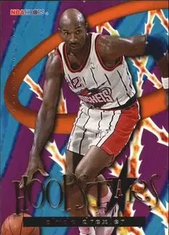 1995-96 Hoops - Hoopstars #HS4 - Clyde Drexler - Houston Rockets