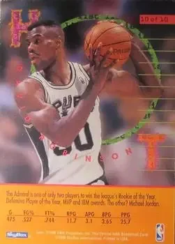 Back of David Robinson