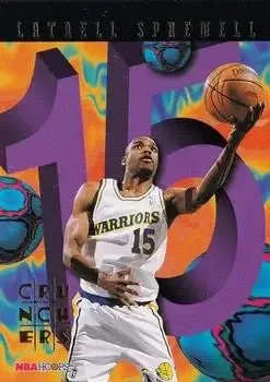 1995-96 Hoops #7 Number Crunchers Latrell Sprewell