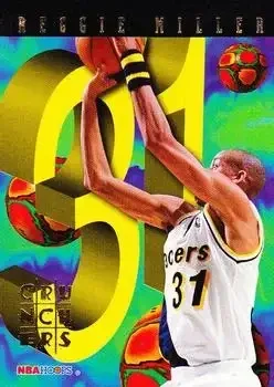 1995-96 Hoops #16 Number Crunchers Reggie Miller