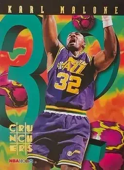 1995-96 Hoops #17 Number Crunchers Karl Malone