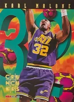 1995-96 Hoops #17 Number Crunchers Karl Malone