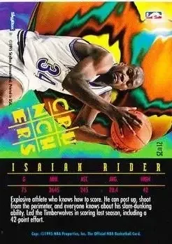 Back of Isaiah Rider