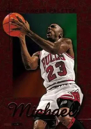 1995-96 Hoops #1 Power Palette Michael Jordan