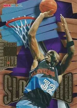 1995-96 Hoops #SL9 Slamland Tyrone Hill