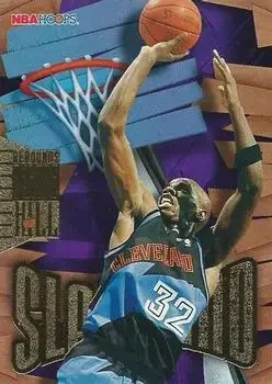 1995-96 Hoops #SL9 Slamland Tyrone Hill