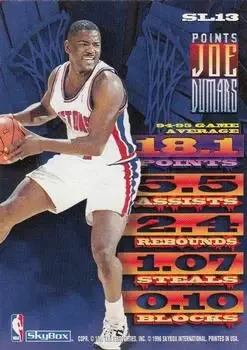 Back of Joe Dumars