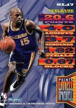 Back of Latrell Sprewell