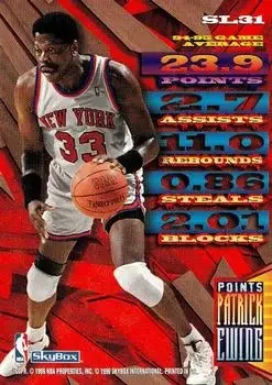 Back of Patrick Ewing