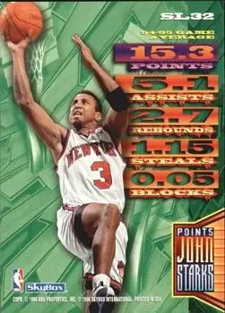 Back of John Starks
