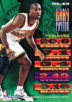Back of Gary Payton