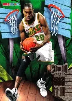 1995-96 Hoops #SL43 Slamland Gary Payton