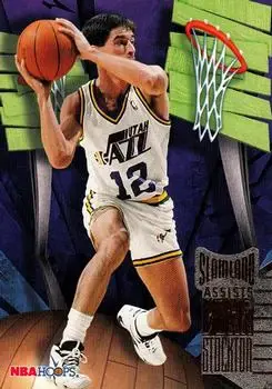 1995-96 Hoops #SL47 Slamland John Stockton
