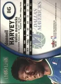 Back of Donnell Harvey