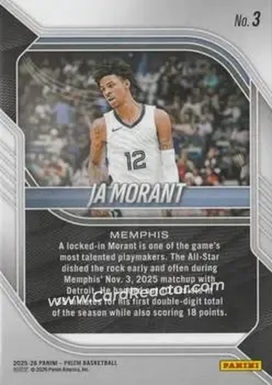 Back of Ja Morant