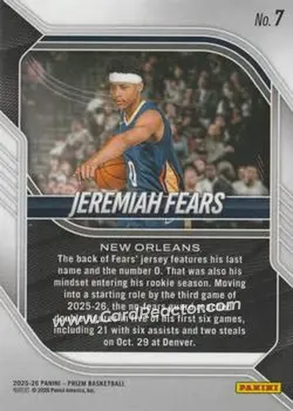 Back of Jeremiah Fears