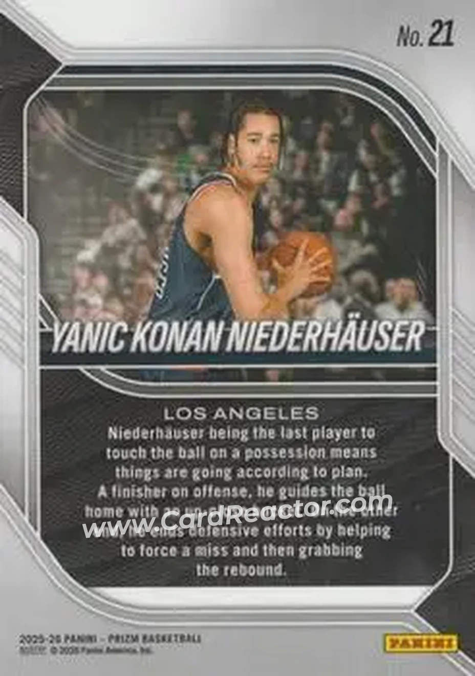 Back of Yanic Konan Niederhäuser