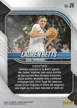 Back of Lauren Betts