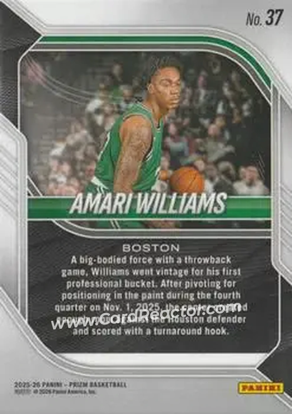 Back of Amari Williams