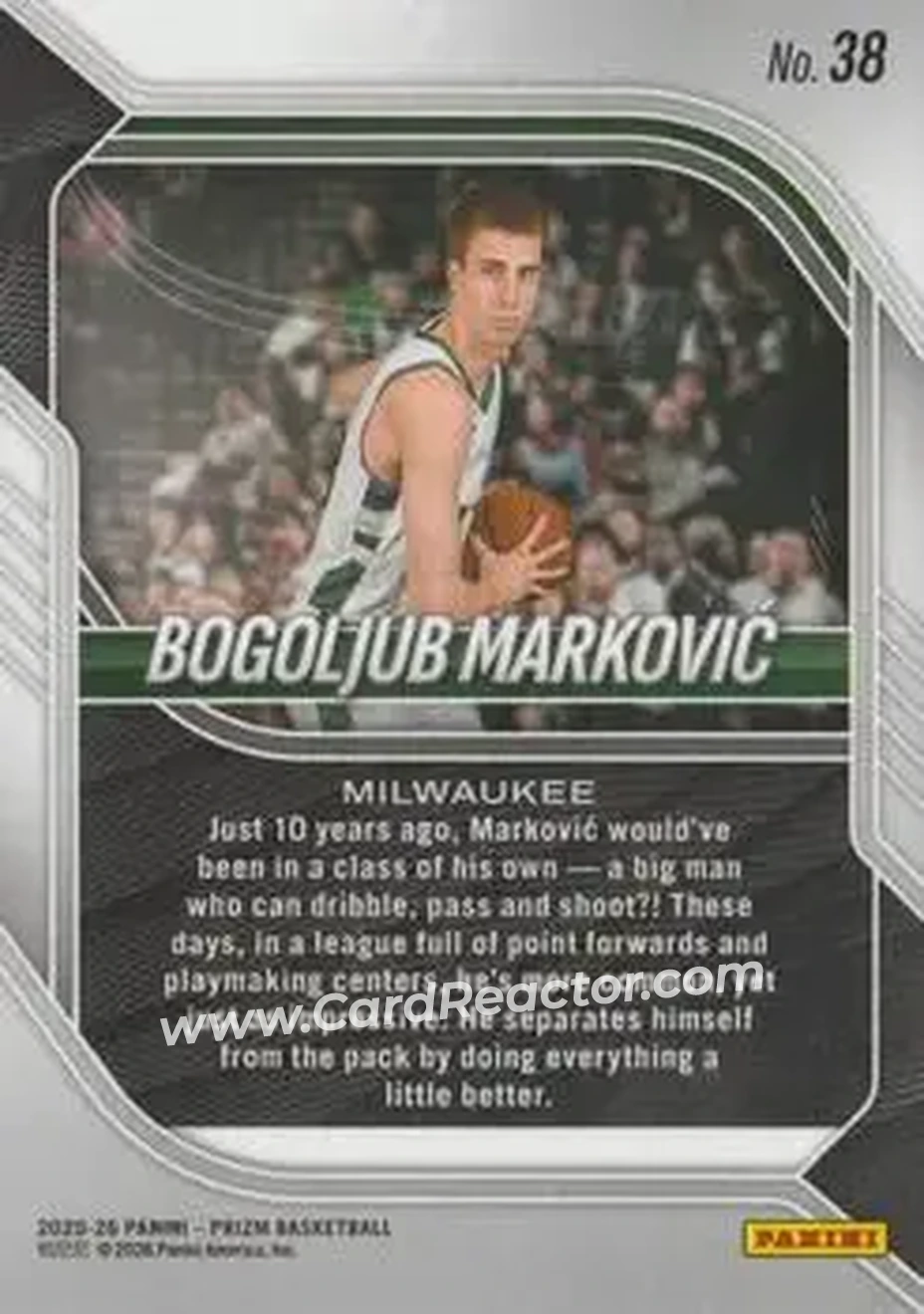 Back of Bogoljub Markovic