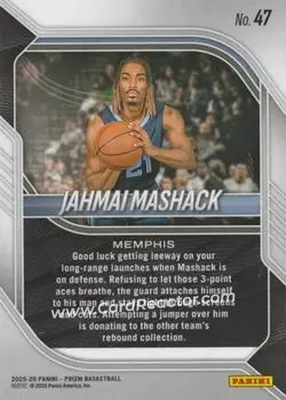 Back of Jahmai Mashack