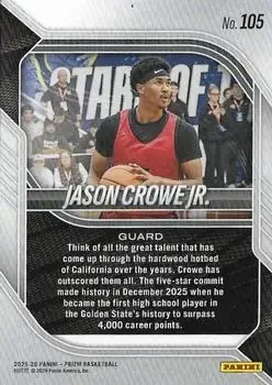 Back of Jason Crowe Jr.