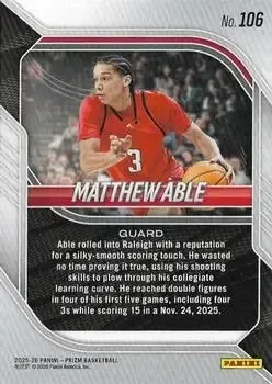 Back of Matthew Able