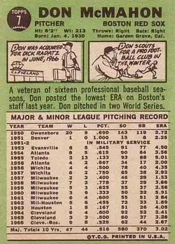 Back of Don McMahon