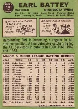 Back of Earl Battey
