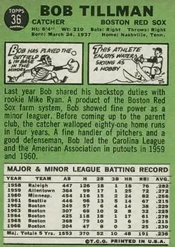 Back of Bob Tillman