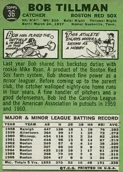 Back of Bob Tillman