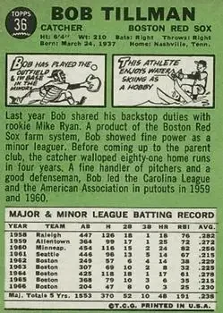 Back of Bob Tillman