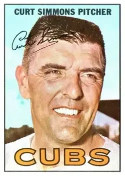 1967 Topps #39 Curt Simmons