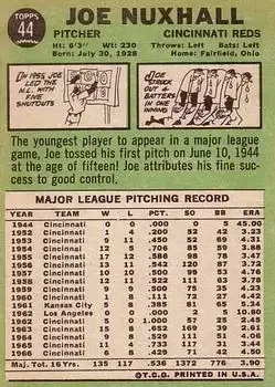 Back of Joe Nuxhall