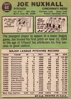 Back of Joe Nuxhall