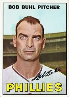1967 Topps #68 - Bob Buhl - Philadelphia Phillies