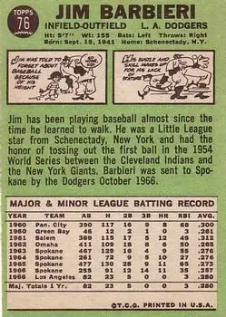 Back of Jim Barbieri